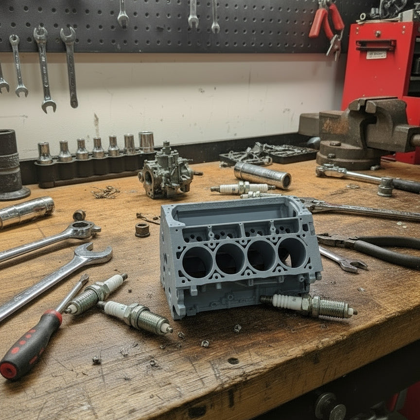 LS 3 Engine Block Spark Plug Holder - 3d Printed Desk Organizer
