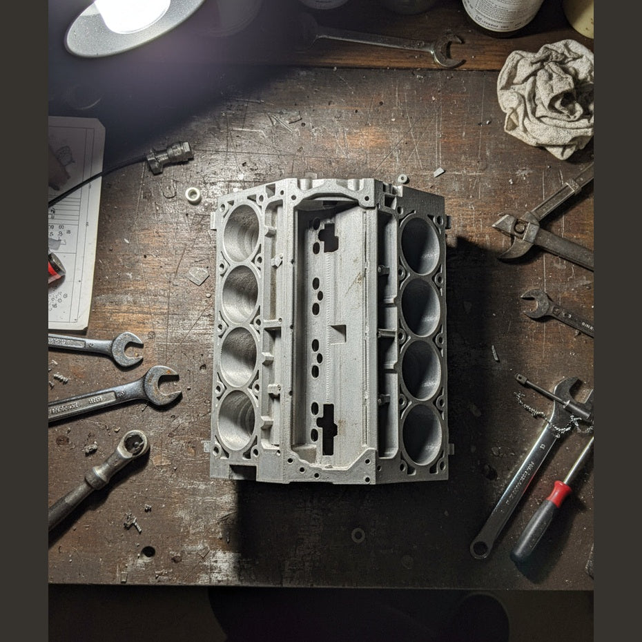 LS 3 Engine Block Spark Plug Holder - 3d Printed Desk Organizer