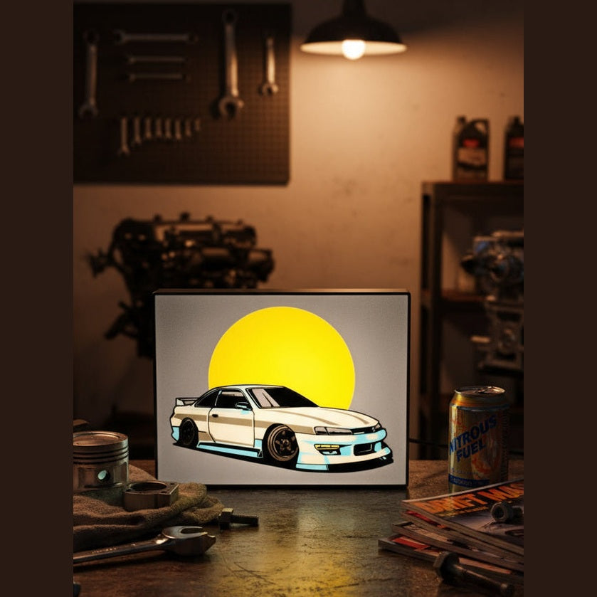 Nissan Skyline JDM LED Lightbox - 3d Printed Car Wall Art