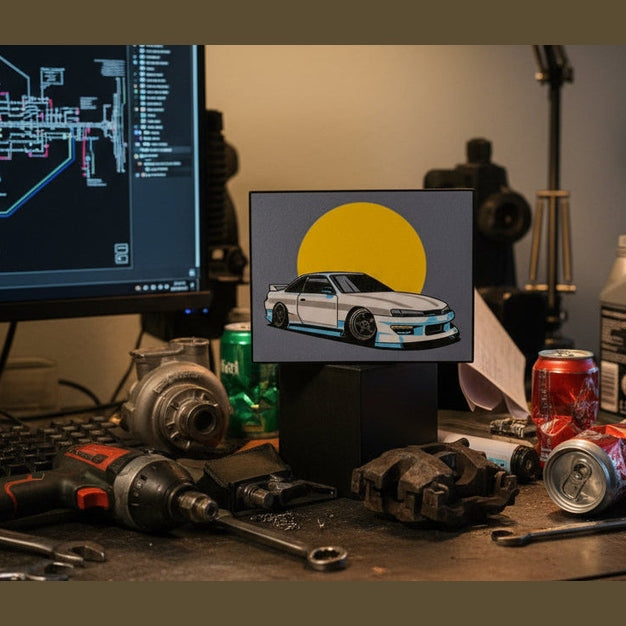 Nissan Skyline JDM LED Lightbox - 3d Printed Car Wall Art
