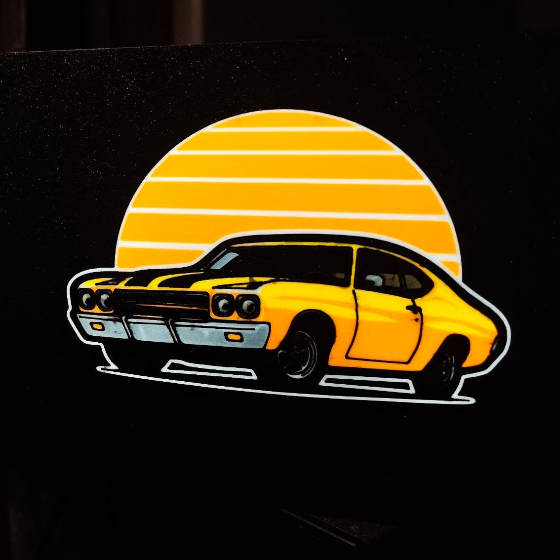 70's Chevelle Led Lightbox - 3d Printed Classic Muscle Car Sign