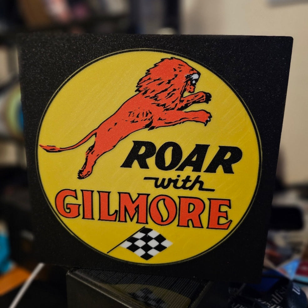 Iconic Gilmore Gas Sign Lightbox