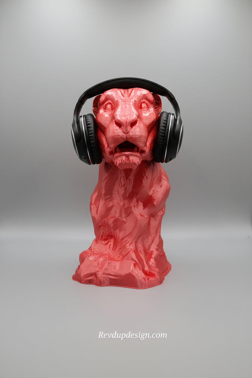 Jaguar Pink Silky Headphone Holder 3D Printed Decor