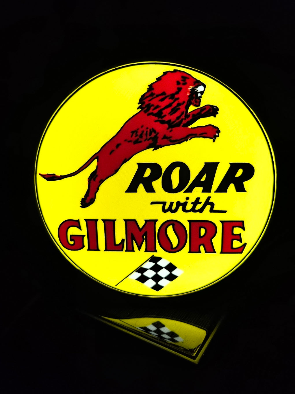 Iconic Gilmore Gas Sign Lightbox