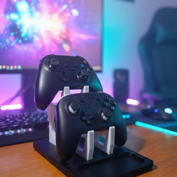 Universal Gaming Controller Station - 3d Printed Desk Stand