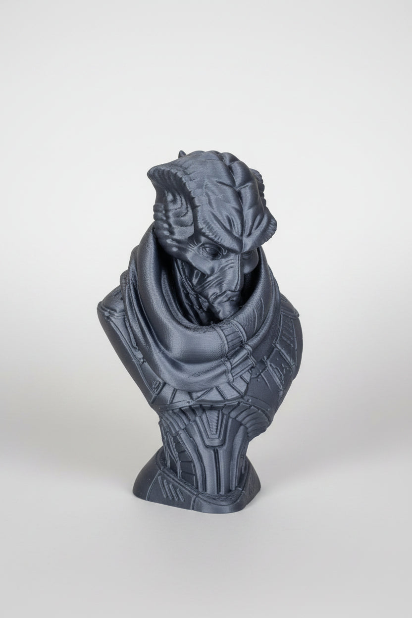 Alien Bounty Hunter Bust 3D Printed Decor