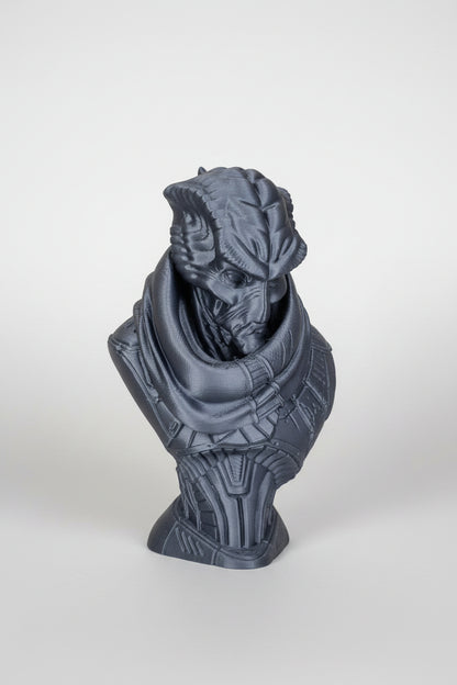 Alien Bounty Hunter Bust 3D Printed Decor